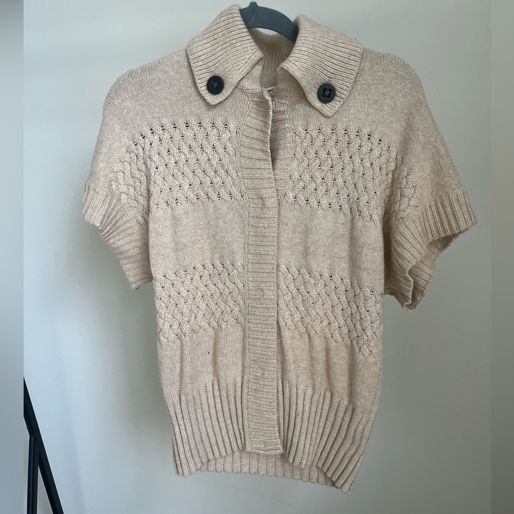 Tommy Hilfiger Ivory Deep Knit Sweater